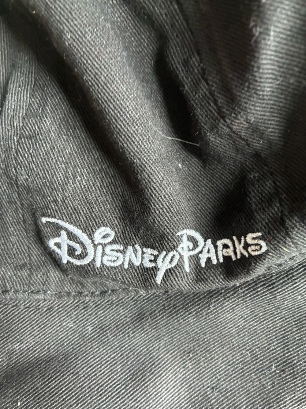 Disney Parks Kids Minnie Mouse Black Bucket Hat with Red Polka Dot Bow